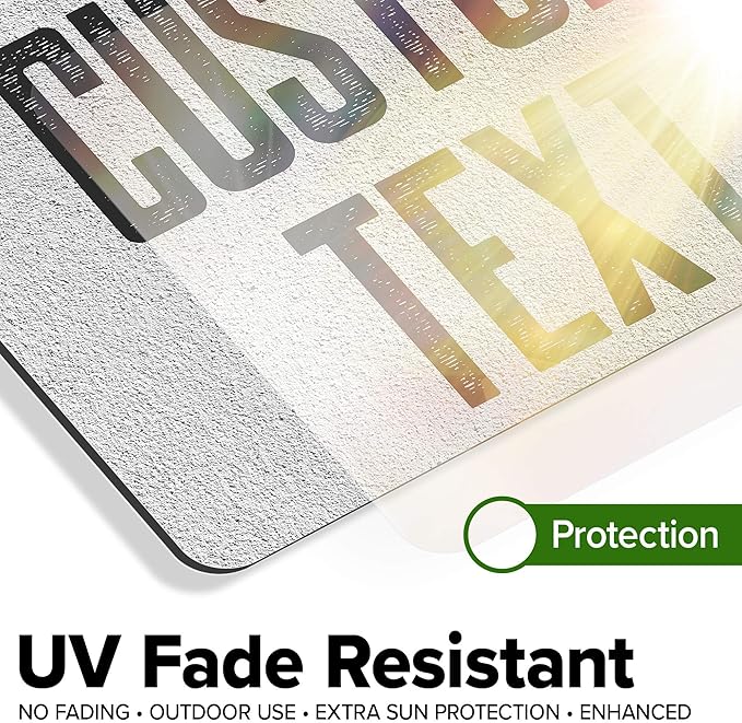 Custom Sign, Custom Street Sign, 11 Font Colors, 13 Font Styles, 4 Hole Options - Image 5