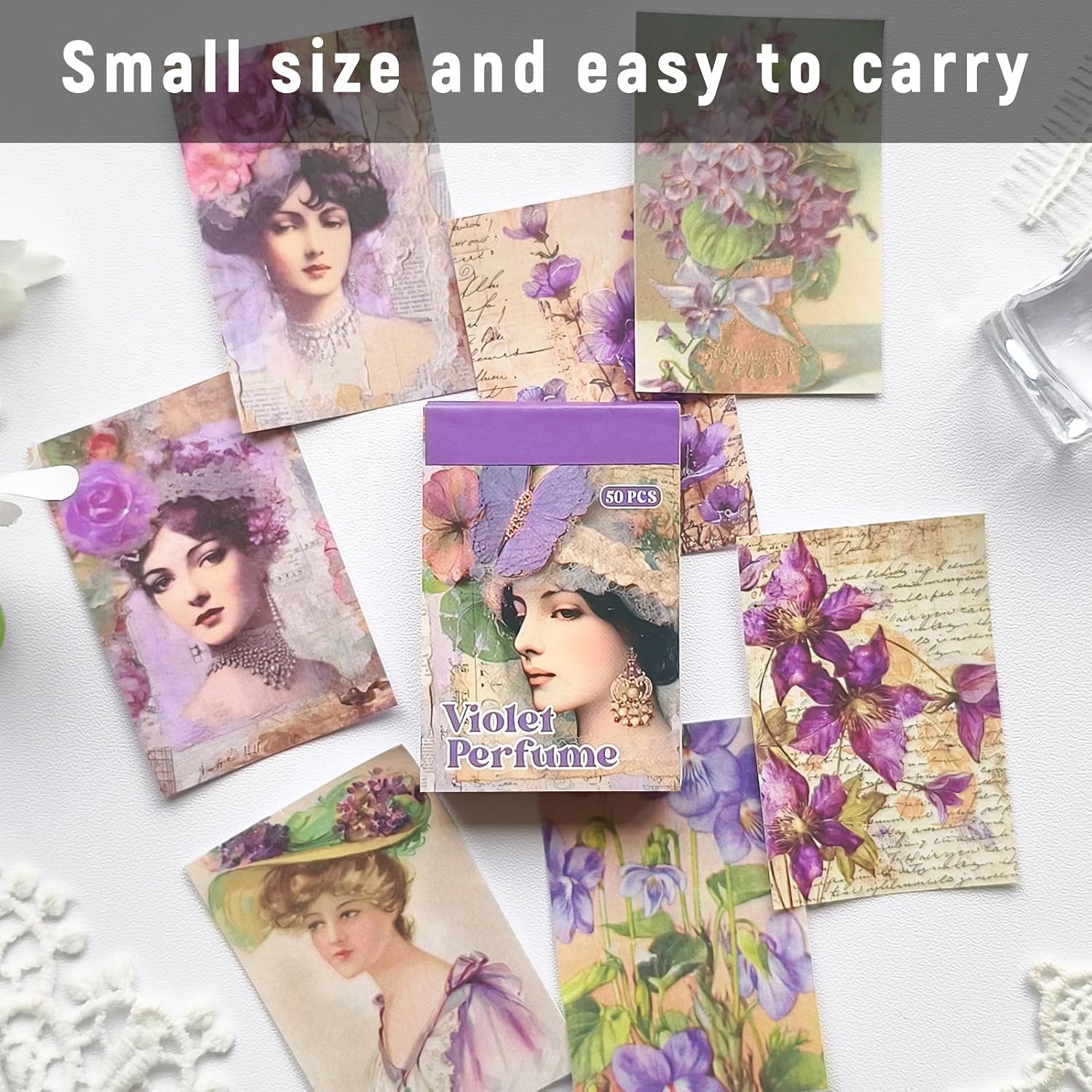 Vintage Washi Sticker Book, 300 PCS Scrapbooking and Journaling Stickers | 300 PCS Vintage Washi Paper Stickers for Journaling, Scrapbooking, Travel Albums, Planners, Junk Journals and DIY Crafts