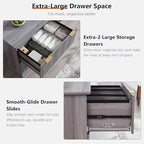 JXQTLINGMU 2 Drawer File Cabinet - Image 7