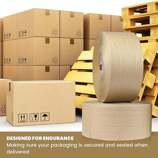 TAPEBEAR 1.5" Core Water Activated Tape, Fiber Reinforced Gummed Tape 2.75inch - Image 7