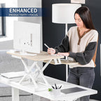 VIVO 28 inch Desk Converter, K Series, Height Adjustable Sit to Stand Riser - Image 4