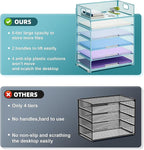 Marbrasse 6 Tier Paper Organizer Letter Tray - Image 2
