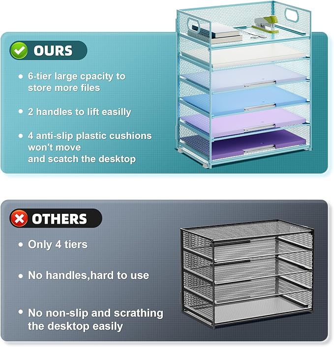 Marbrasse 2 Pack Desk Organizer - Image 2