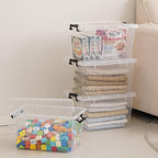 Citylife 22 QT Clear Plastic Storage Bins - Image 5