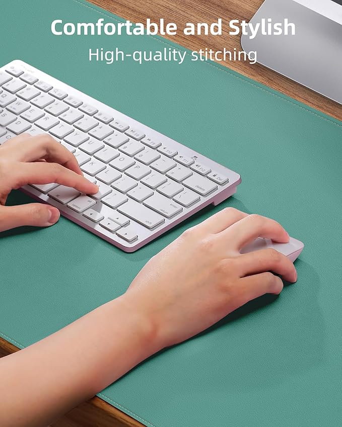 Leather Desk Pad Protector, Desk Mat, Large Mouse Pad, Non-Slip Desk Pad - Image 3