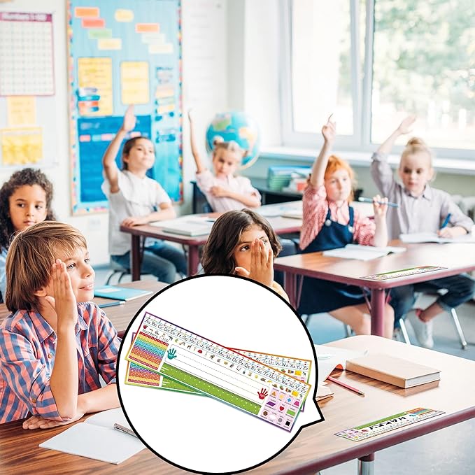 INKNOTE 32 PCS Name Tags for Classroom Multipurpose Manuscript Nameplate for - Image 3