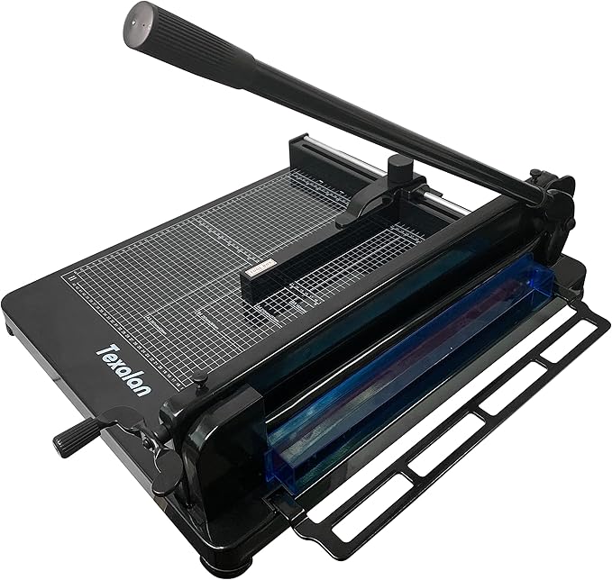 TEXALAN Heavy Duty Guillotine Paper Cutter Black 400 Sheets Stack Paper Trimmer by TEXALAN