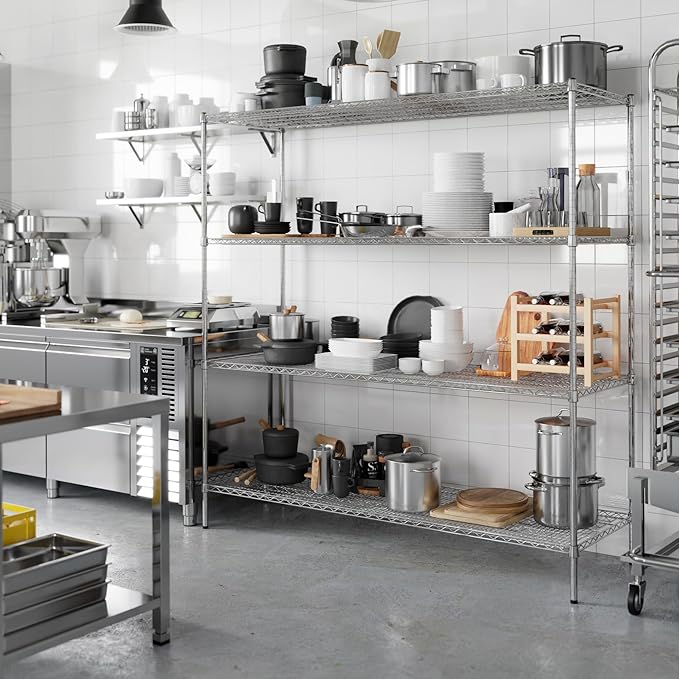 Regal Altair 24" Deep x 72" Wide x 74" Height Wire Shelving Kit | 4-Tier | NSF - Image 2