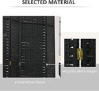 HOMCOM Room Divider, 8 Panel Folding Privacy Screen, 5.6' Tall Freestanding - Image 5
