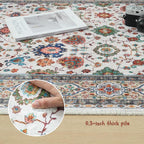 Rugcomf Area Rugs 8x10 for Living Room Clearance, Machine Washable Boho Rug - Image 3