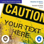 Custom Caution Sign, OSHA Sign, 18x24 Inches, 3M EGP Reflective .080 Aluminum - Image 5