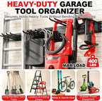 garage tool organizer wall mount 49.5 inches with, close-up detail