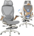 elabest x100 ergonomic mesh office chair with footrest, main product view