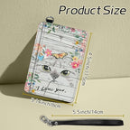 BWEGRHE Small Travel Wallets, Cat Flowers Slim Minimalist Front Pocket Wallet - Image 2