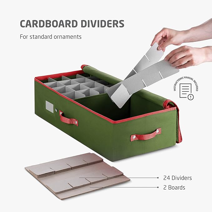 ZOBER Underbed Christmas Ornament Storage Box - Image 4