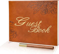 Leather Wedding Guest Book, Visitor Log Guest Book by Unknown