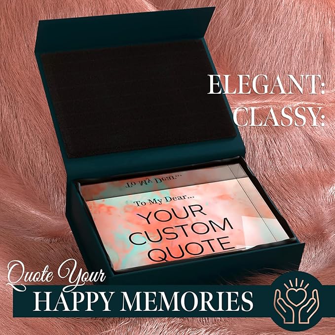 Personalized Gifts, Custom Quote Block Letter Board, Crystal-Clear Acrylic - Image 2