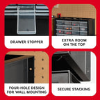 IRIS USA Plastic Storage Drawers, Stackable Small Parts Organizer Cabinet - Image 5