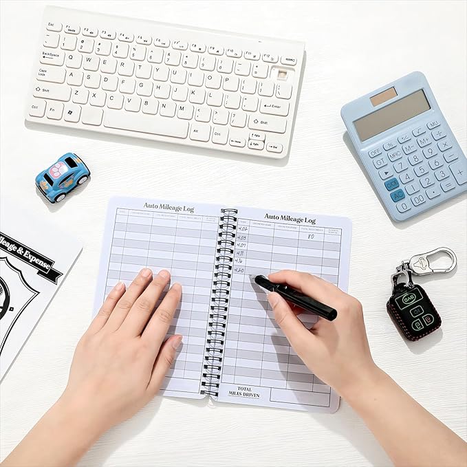 Spakon 2 Pcs Auto Mileage & Expense Log Book - Image 4