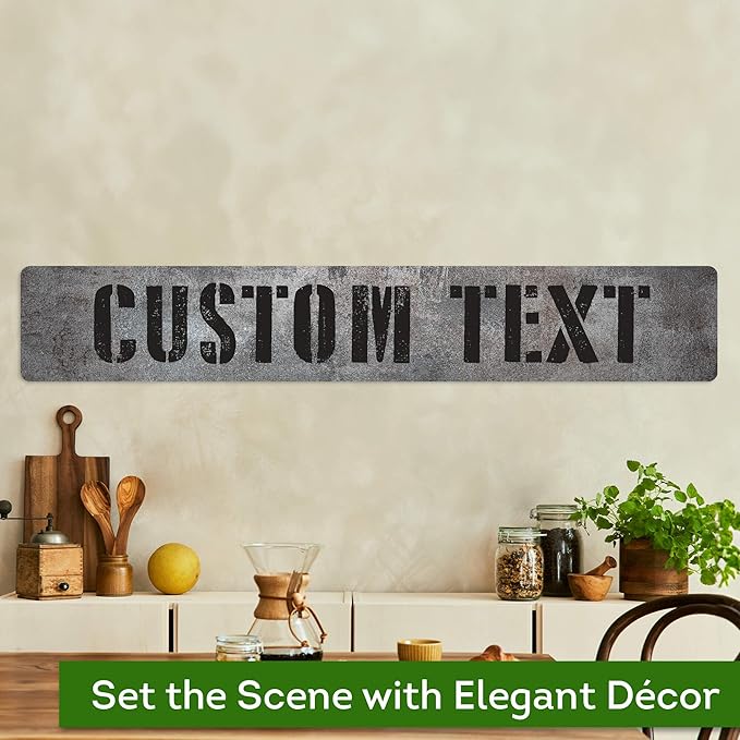 Custom Sign, Custom Street Sign, 11 Font Colors, 13 Font Styles, 4 Hole Options - Image 4