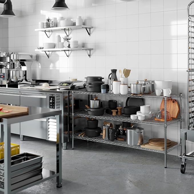 Regal Altair 21" Deep x 60" Wide x 34" Height Wire Shelving Kit | 3-Tier | NSF - Image 7