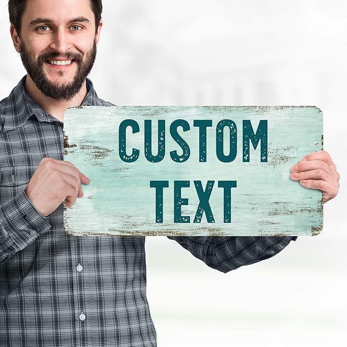 Custom Sign, Custom Street Sign, 11 Font Colors, 13 Font Styles, 4 Hole Options - Image 2