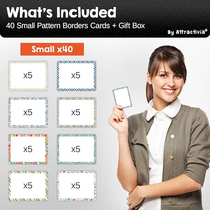 Attractivia Dry Erase Magnetic Labels 2.8 x 1.8 in, Pattern Borders, Small Dry - Image 7