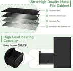 2-Drawer File Cabinet with Lock, Metal Vertical Filing Cabinets - Image 7