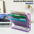 EASEPRES Desk File Organizer Mesh 4-Tier, Hanging Wall Mount Document - Image 6