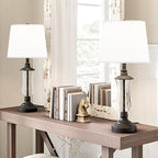 White Texture Lamp Shades Set of 2 Drum Lampshades Replacemnt - Image 6