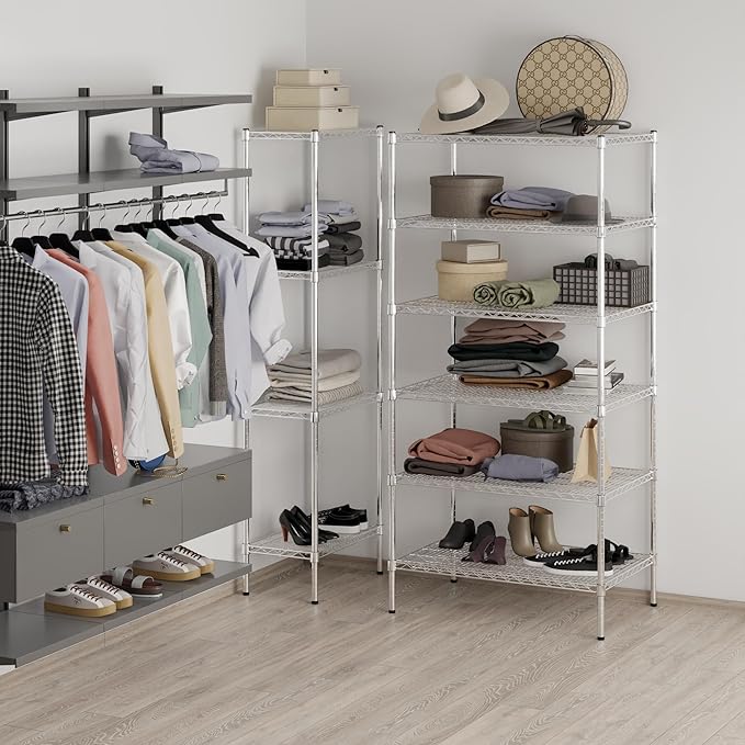 Regal Altair 24" Deep x 36" Wide x 74" Height Wire Shelving Kit | 6-Tier | NSF - Image 7