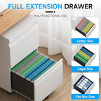 Bestoo 2-Drawer Mobile File Cabinet - Image 5