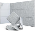 UNECHO 12 Pack 12" X 12" X 0.4" Acoustic Panels by UNECHOACOUSTIC