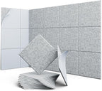 UNECHO 12 Pack 12" X 12" X 0.4" Acoustic Panels by UNECHOACOUSTIC