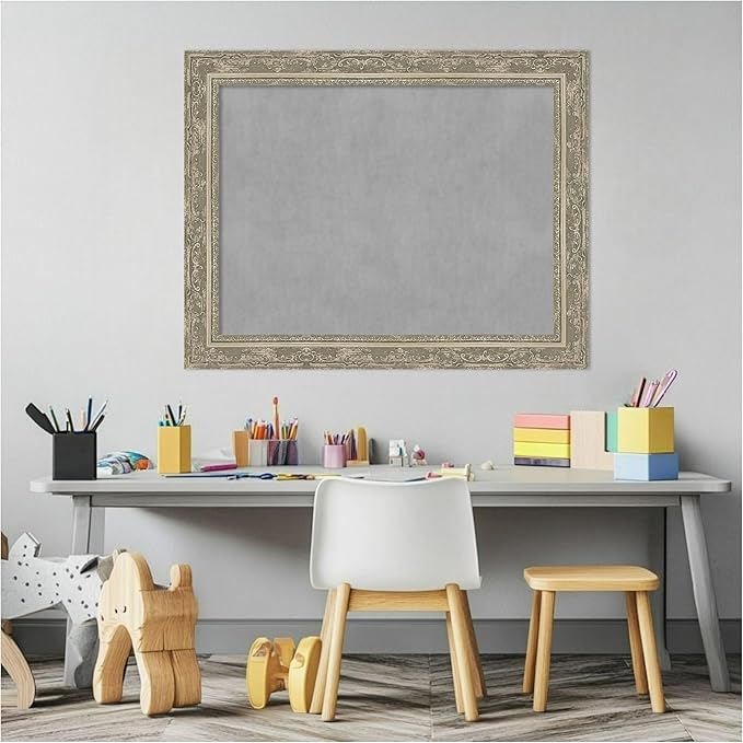 Amanti Art Silver Framed Magnetic Board 22x28 Medium Vision Board - Image 5