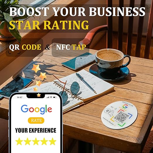 Epoxy Sticky Card with NFC Chip & QR Code - Image 2