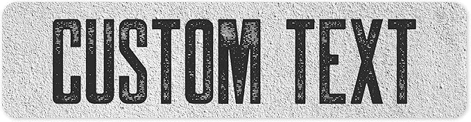 Custom Sign, Custom Street Sign, 11 Font Colors, 13 Font Styles, 4 Hole Options by MySignCenter