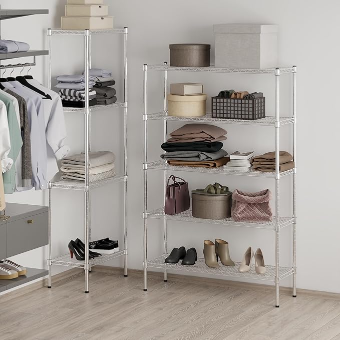 Regal Altair 14" Deep x 42" Wide x 64" Height Wire Shelving Kit | 5-Tier | NSF - Image 7