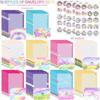 TaoBary 160 Pcs Stationery Paper Set 50 Double Sided Stationery Papers - Image 4