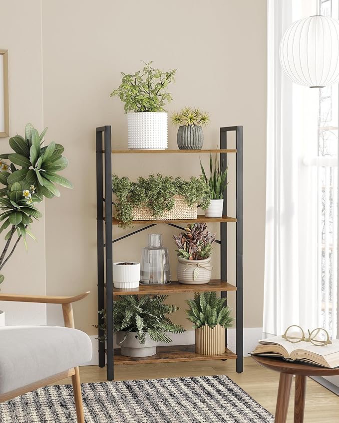 VASAGLE 4-Tier Bookshelf, Bookcase - Image 7