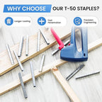 meite T-50 Heavy Duty Staples Marine, 1/2 Inch 304 Stainless Steel Staples - Image 7