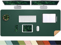 Leather Desk pad Protector, Large Desk mat by AFIING