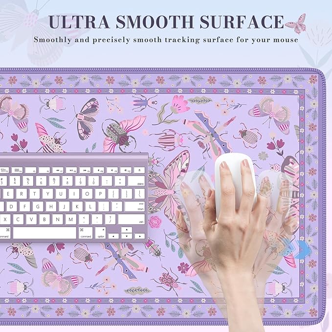 iCasso Purple Large Mouse Pad, Desk Matt - Image 3
