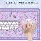 iCasso Purple Large Mouse Pad, Desk Matt - Image 3