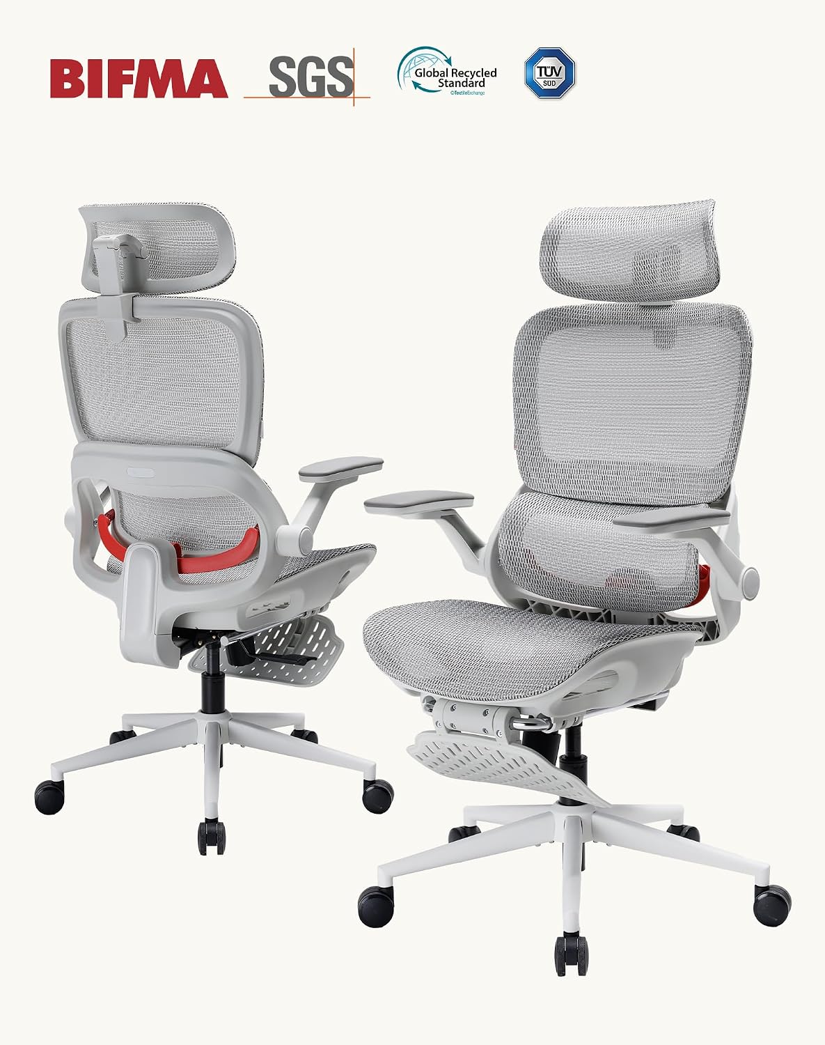 sihoo b100 pro ergonomic mesh office chair with, close-up detail