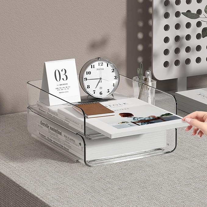FANXIYQ 2-Tier Acrylic Paper Tray Organizer - Image 6
