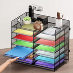 Marbrasse Desktop Literature Organizer, Mesh Paper Organizer, Desk Organizers - Image 6