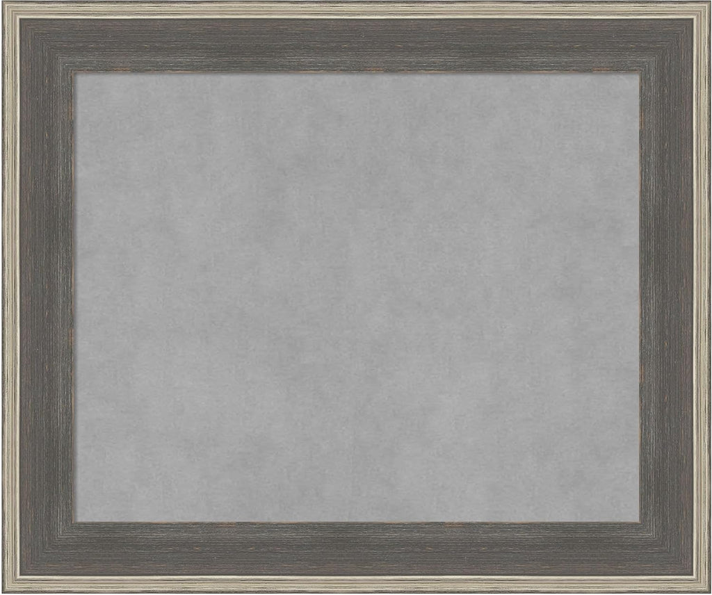 Amanti Art Grey Framed Magnetic Board 21x25 Small Vision Board