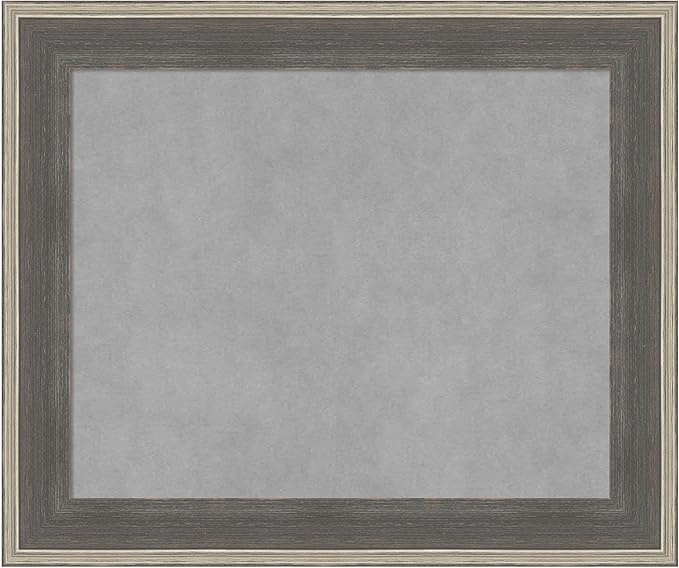 Amanti Art Grey Framed Magnetic Board 21x25 Small Vision Board by AmantiArt