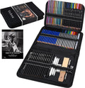vobou 72pcs colored drawing pencils kit sketching, graphite, main product view